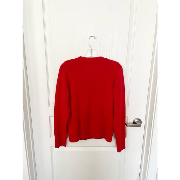 Roller Rabbit Skyla Sweater Festive Red Wool Cashmere Size Small - Picture 4 of 7